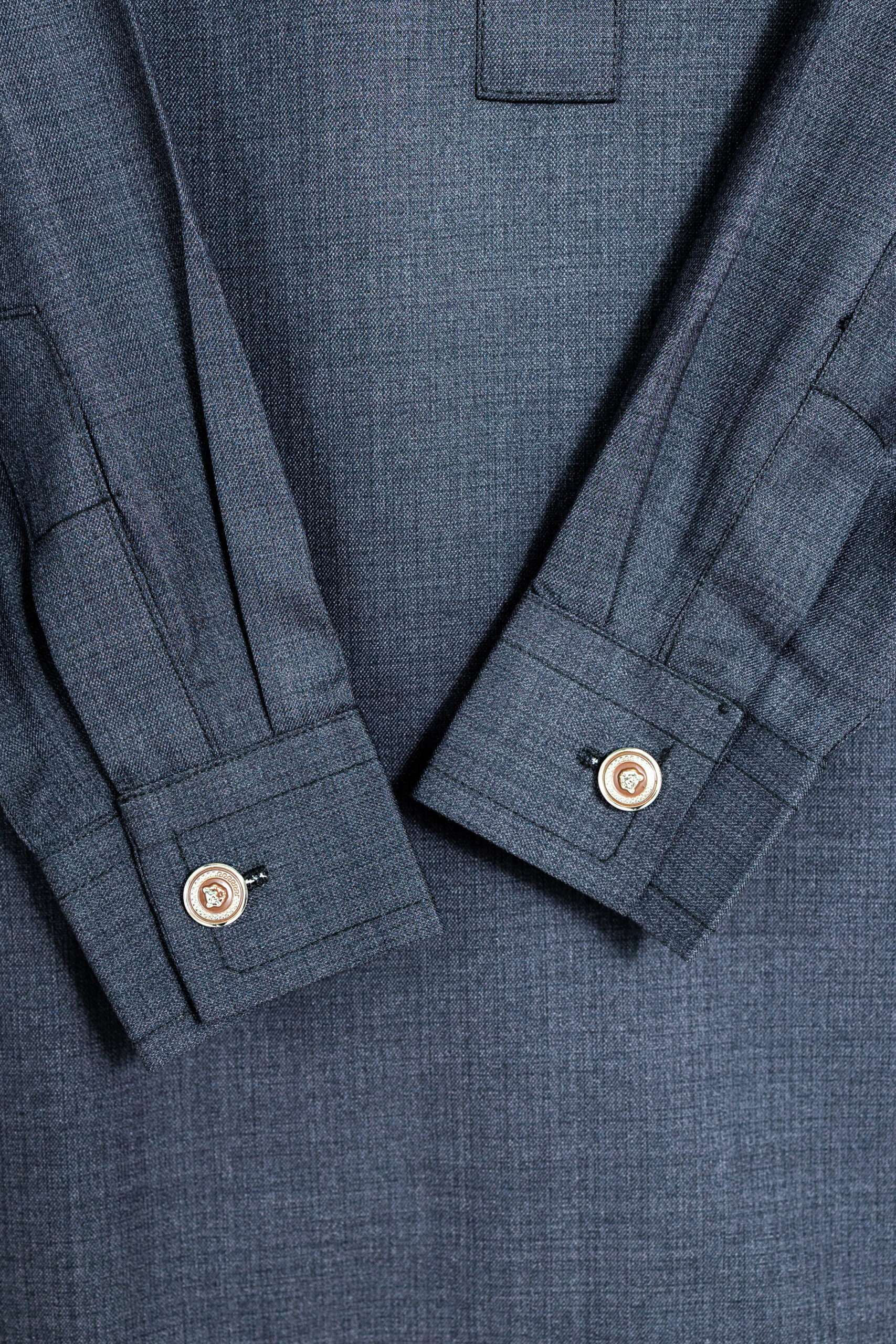 Slate Blue 2-Piece Set with Classic Cut and Refined Finishes