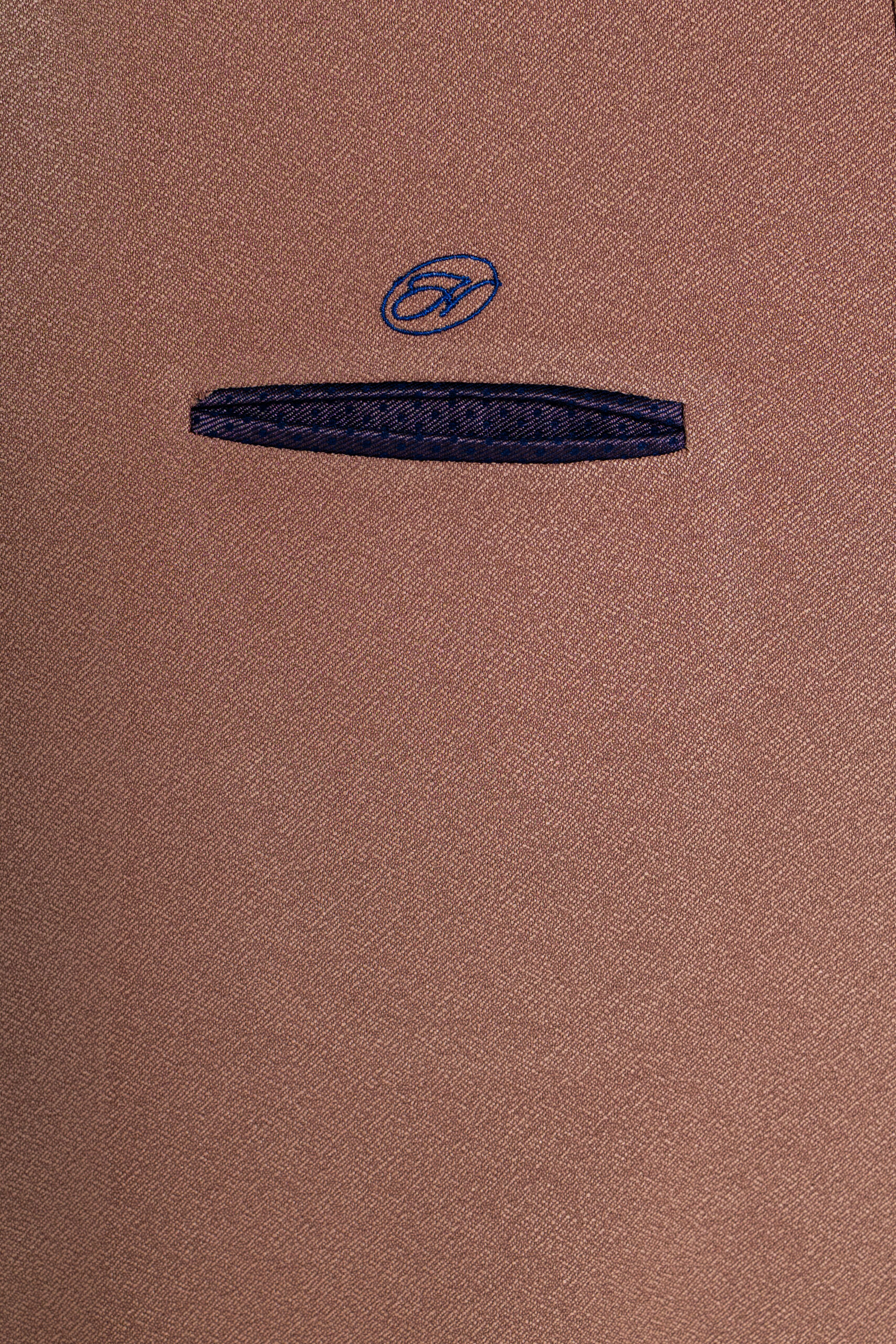 Mocha Kaftan with Indigo Details