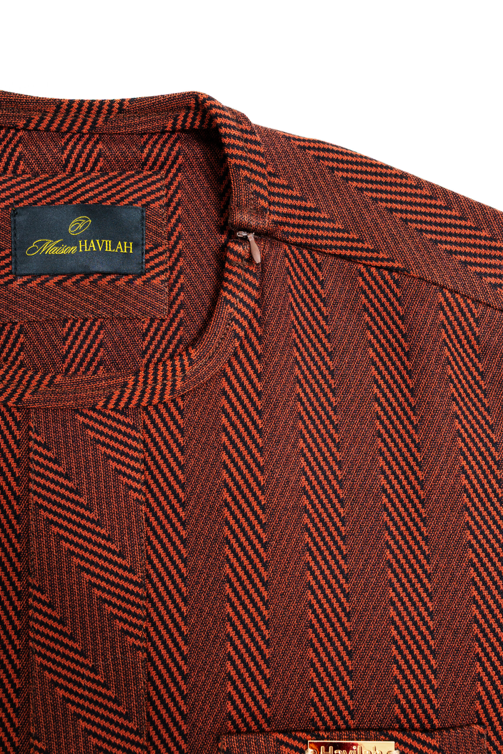 Terracotta Chevron Pattern Kaftan